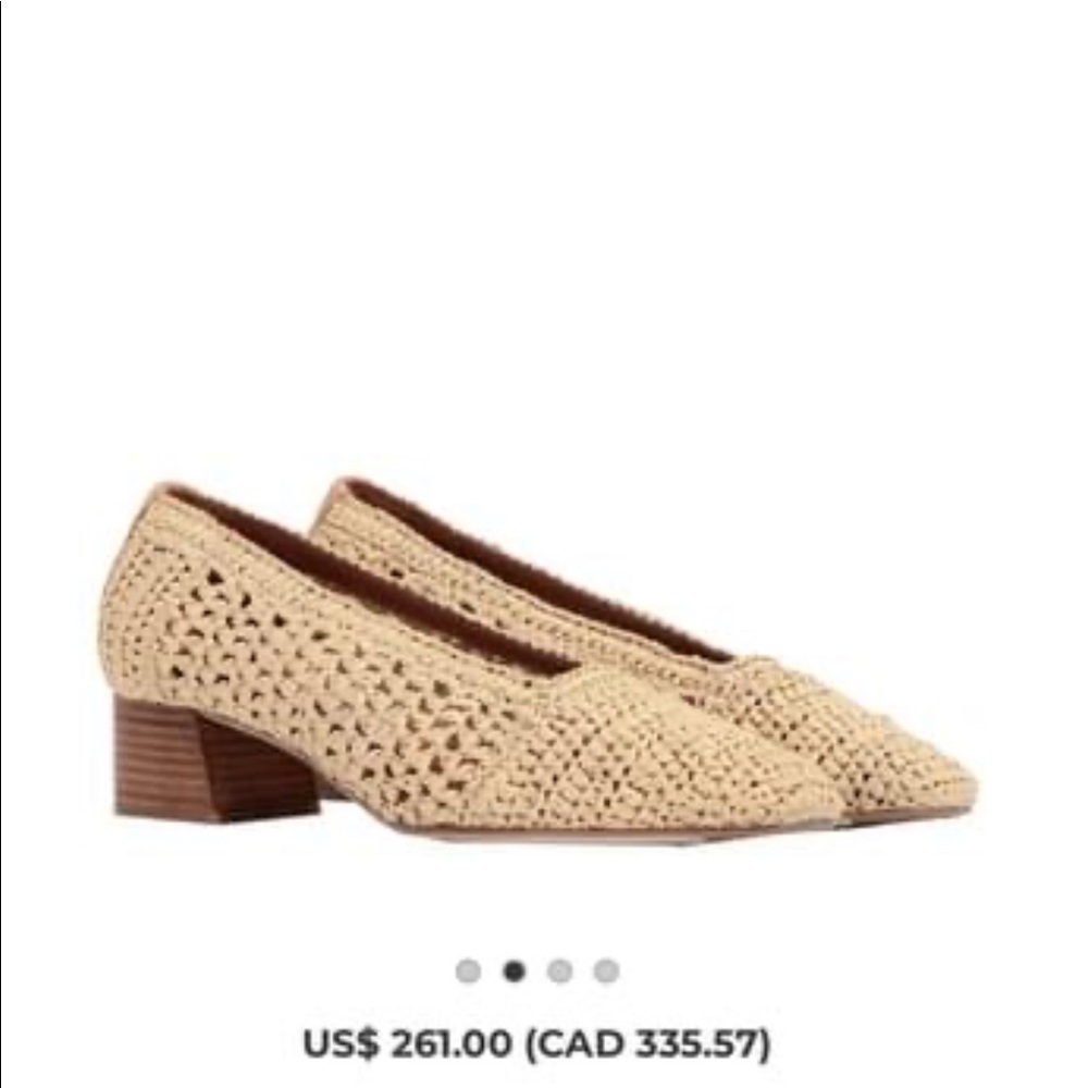 Miista raffia pump